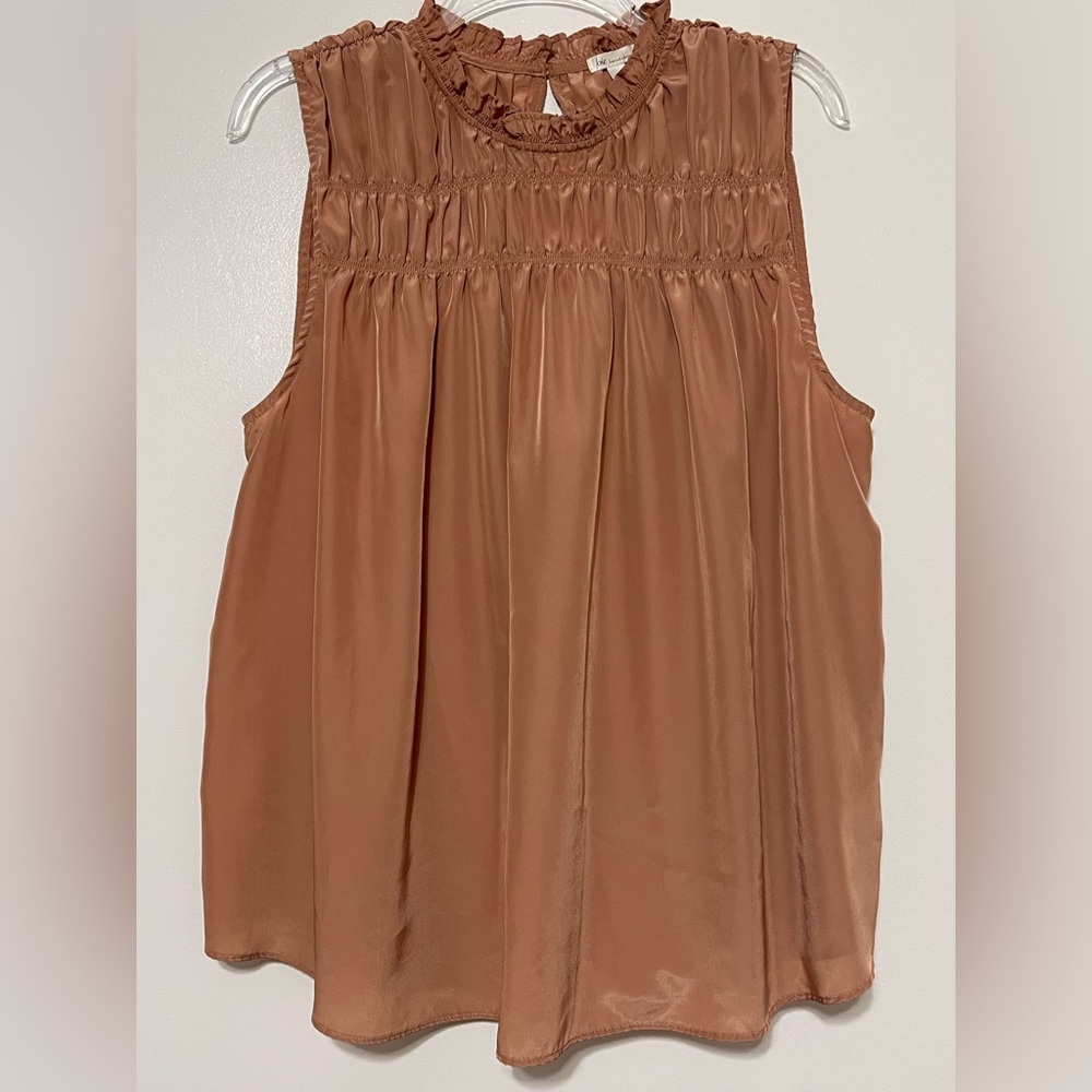 118:  Joie Sleeveless Blouse with Ruffle Neckline - 2X